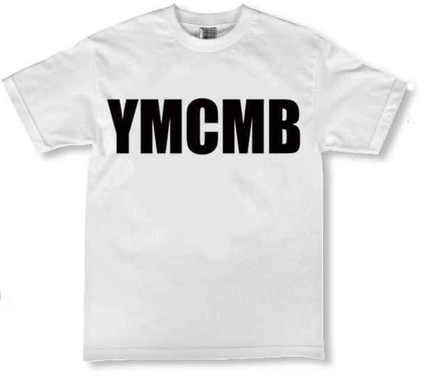 Ymcmb Tshirt: White With Black Print - TshirtNow.net - 1