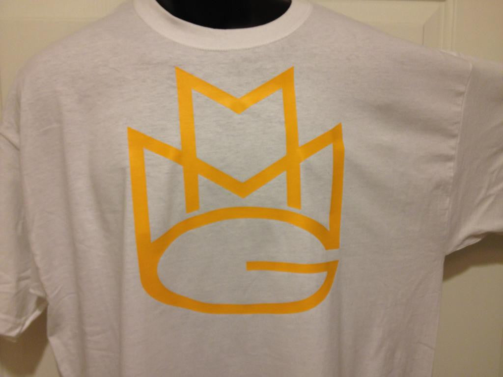 Maybach Music Group Tshirt: White with Yellow Print - TshirtNow.net - 3