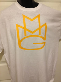 Thumbnail for Maybach Music Group Tshirt: White with Yellow Print - TshirtNow.net - 4