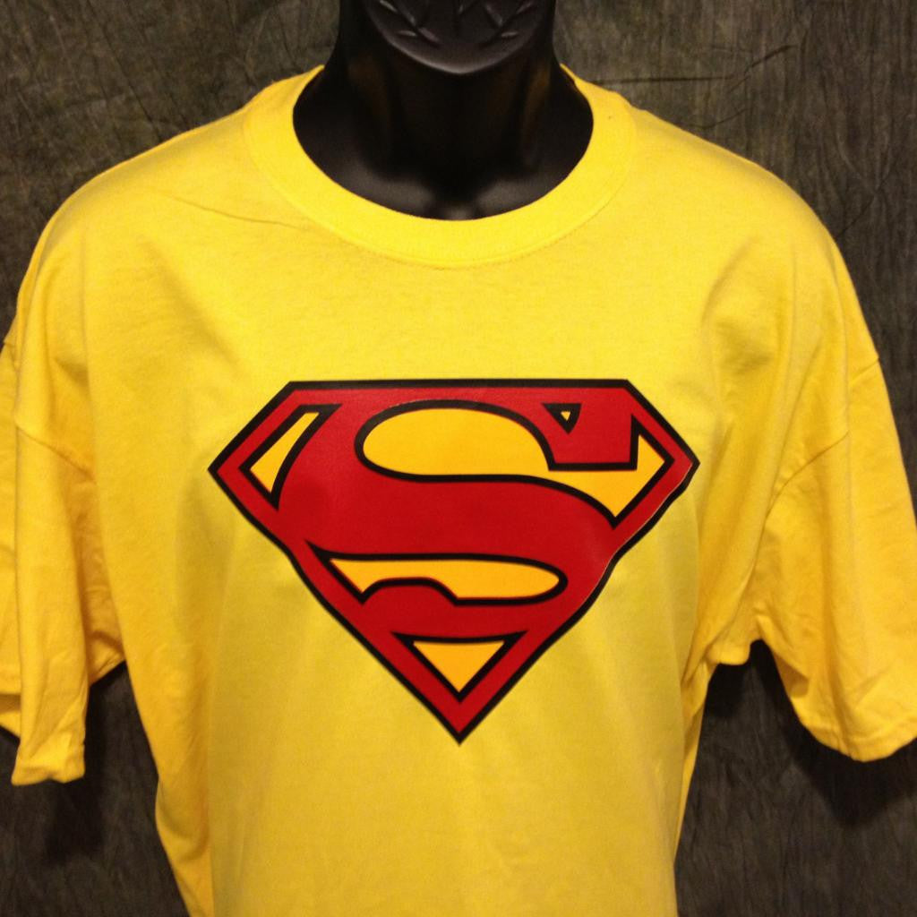 Superman Classic Logo Yellow Tshirt - TshirtNow.net - 3