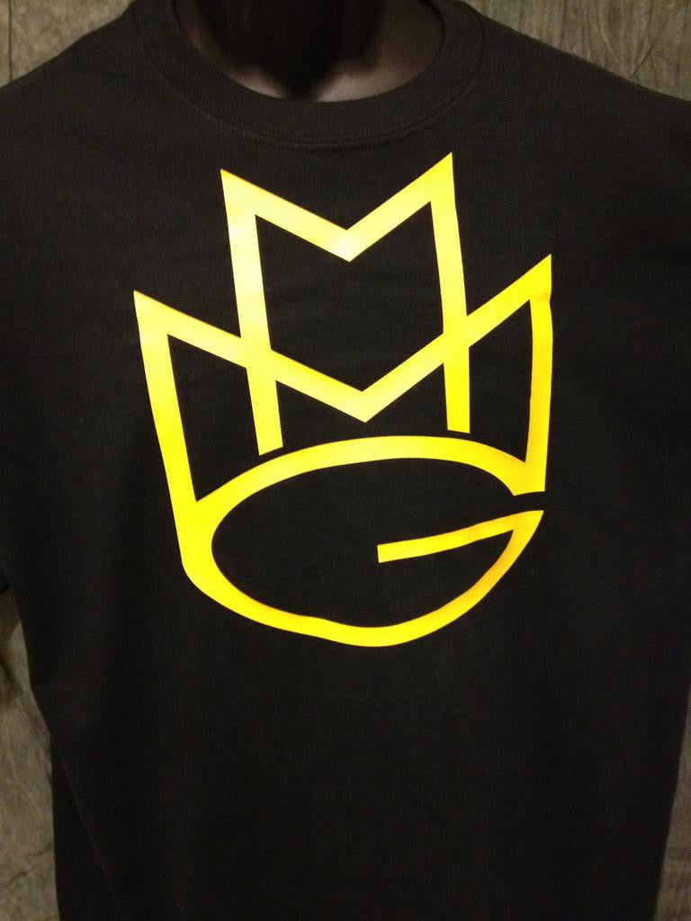 Maybach Music Group Tshirt: Black with Yellow Print - TshirtNow.net - 2