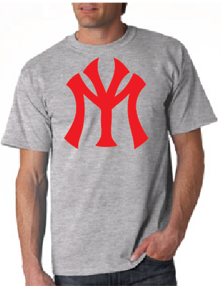 Young Money YM Logo Tshirt: Ash with Red Print - TshirtNow.net