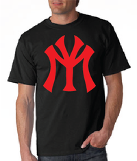 Thumbnail for Young Money YM Logo Tshirt: Black with Red Print - TshirtNow.net