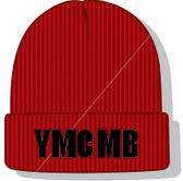 Thumbnail for Young Money YMCMB Beanie: Red with Black Print - TshirtNow.net - 2