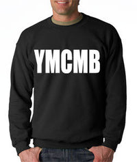 Thumbnail for Ymcmb Crewneck Sweatshirt: Black With White Print - TshirtNow.net