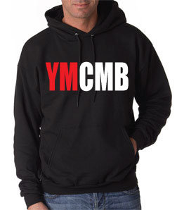 Ymcmb Hoodie: Black With Oversize Red & White Print - TshirtNow.net - 1