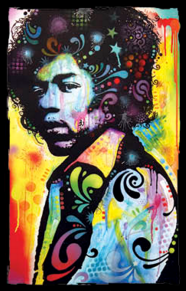 Jimi Hendrix Neon Jacket tshirt - TshirtNow.net - 1