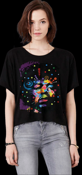 Jimi Hendrix Neon Afro tshirt - TshirtNow.net - 2