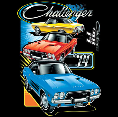 Dodge Challenger Trio Tshirt - TshirtNow.net - 2