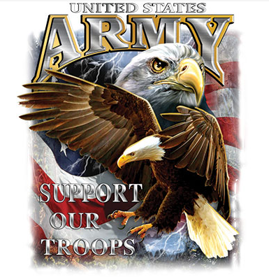 U.S. Army Support Our Troops Tshirt - TshirtNow.net - 2