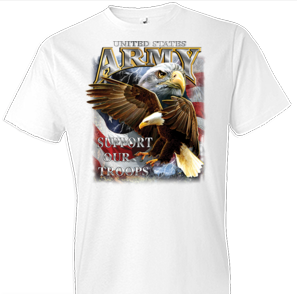 U.S. Army Support Our Troops Tshirt - TshirtNow.net - 1