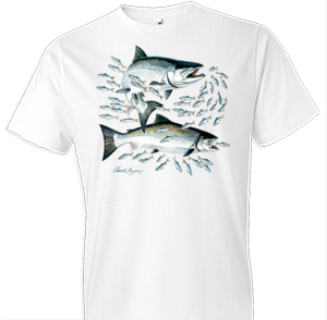 Salmon Tshirt with Crest - TshirtNow.net - 1