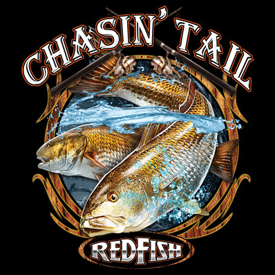 Redfish Chasin Tail Tshirt - TshirtNow.net - 2