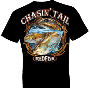 Redfish Chasin Tail Tshirt - TshirtNow.net - 1