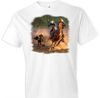 Thumbnail for Ropin On The Ranch Horse Tshirt - TshirtNow.net - 1