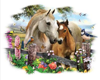 Thumbnail for Hollyhock Horse Tshirt - TshirtNow.net - 2