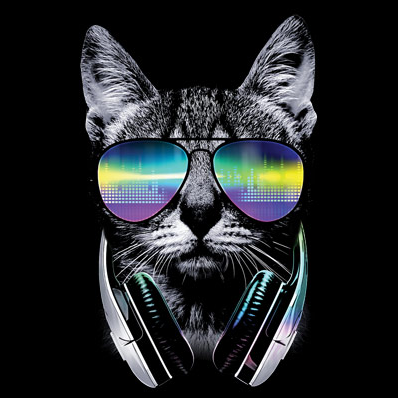 DJ Cat Tshirt - TshirtNow.net - 2
