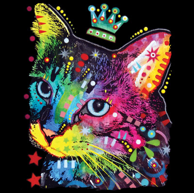 Thinking Cat Crowned Tshirt - TshirtNow.net - 2