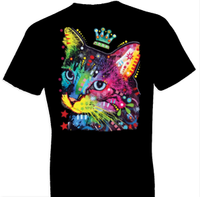 Thumbnail for Thinking Cat Crowned Tshirt - TshirtNow.net - 1