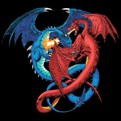 Duel Dragon Fantasy Tshirt - TshirtNow.net - 2