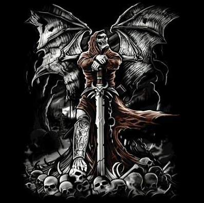 Gravestone Reaper Fantasy Tshirt - TshirtNow.net - 2
