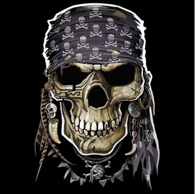Pirate Skull Tshirt - TshirtNow.net - 2
