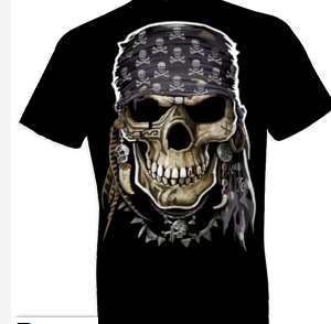Pirate Skull Tshirt - TshirtNow.net - 1