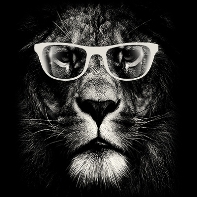 Lion Glasses Tshirt - TshirtNow.net - 2