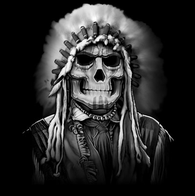 Indian Chief Skull Tshirt - TshirtNow.net - 2