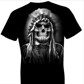 Indian Chief Skull Tshirt - TshirtNow.net - 1