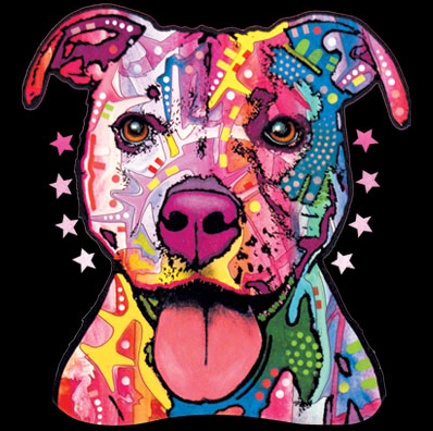 Neon Pitbull Dog Tshirt - TshirtNow.net - 2
