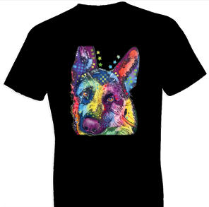 Neon German Shepherd Dog Tshirt - TshirtNow.net - 1