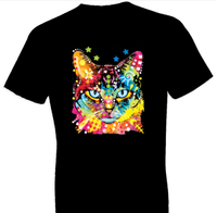 Thumbnail for Neon Blue Eyes Cat Tshirt - TshirtNow.net - 1