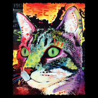 Thumbnail for Neon Curiousity Cat Tshirt - TshirtNow.net - 2