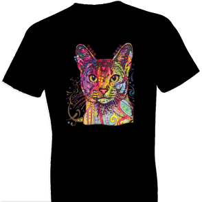 Neon Abyssinian Cat Tshirt - TshirtNow.net - 1