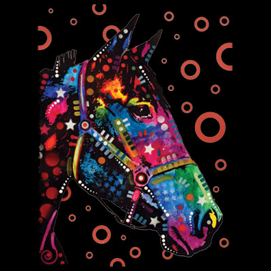 Neon Horse Tshirt with Large Print - TshirtNow.net - 2