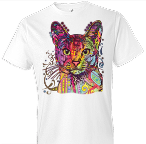Neon Abyssinian 2 Cat Tshirt - TshirtNow.net - 1