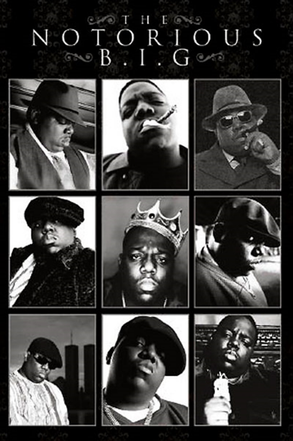 Notorious B.I.G. B&W Montage Poster - TshirtNow.net