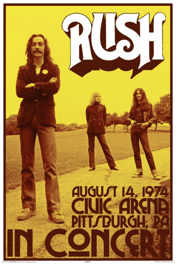 Rush August 14 1974 Poster - TshirtNow.net