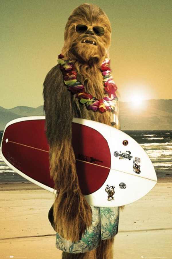 Star Wars Chewbacca Surf Board Poster - TshirtNow.net