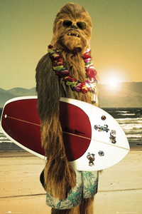 Thumbnail for Star Wars Chewbacca Surf Board Poster - TshirtNow.net