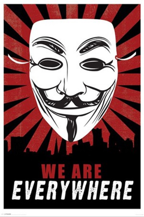 V for Vendetta We Are Everywhere Poster - TshirtNow.net
