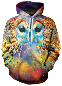 Thumbnail for Owl Language Allover 3D Print Hoodie