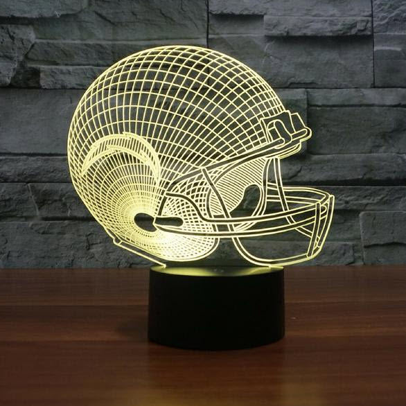 NFL SAN DIEGO CHARGERS 3D LED LIGHT LAMP