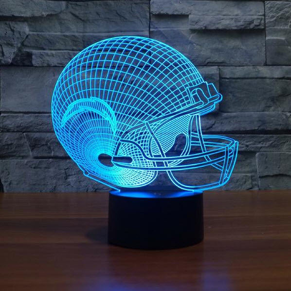 NFL SAN DIEGO CHARGERS 3D LED LIGHT LAMP