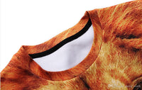 Thumbnail for 3D Allover Print Lion Face Crewneck Sweatshirt - TshirtNow.net - 5