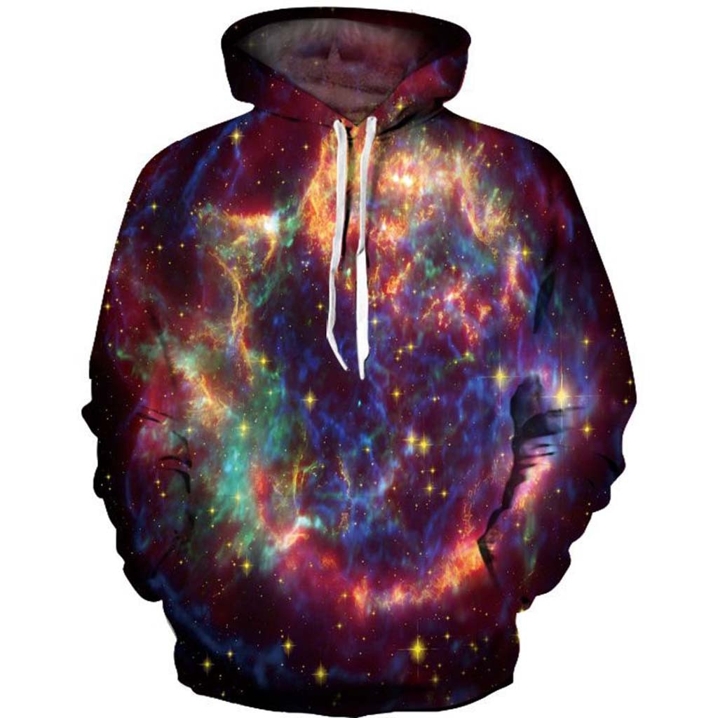 3d Galaxy Print Unisex Hoodie