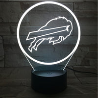 Thumbnail for NFL BUFFALO BILLS LOGO 3D LED LIGHT LAMP