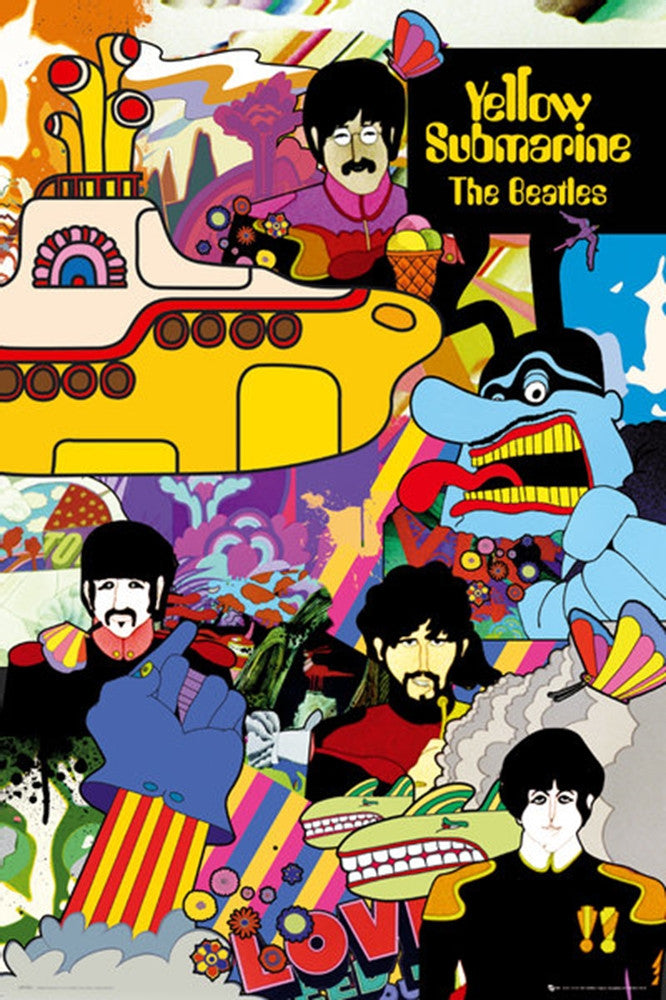 Beatles Yellow Submarine 3 Poster - TshirtNow.net