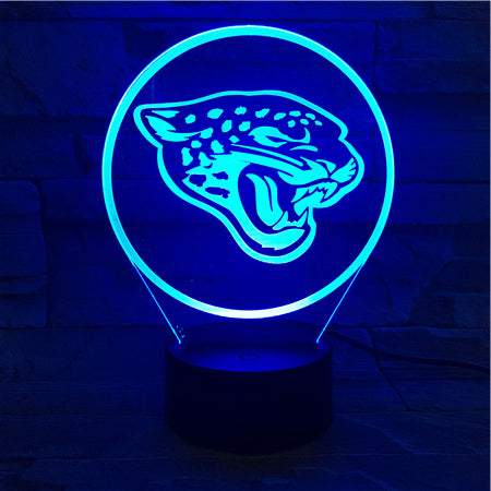 NFL JACKSONVILLE JAGUARS LOGO 3D LED LIGHT LAMP